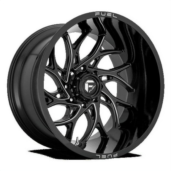 Fuel D741 Runner 20X9 8X180 1Et 124.3Cb Gloss Black Milled Wheel