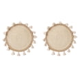 thumbnail image 1 of 2X Cesta Tejida Decoración de la Pared Cesta Tejida Decoración de la Pared de Mimbre Colgante de Pared Pequeño Macramé Boho Arte de la Pared Decoración del Hogar, 1 of 9