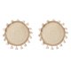 thumbnail image 1 of 2X Cesta Tejida Decoración de la Pared Cesta Tejida Decoración de la Pared de Mimbre Colgante de Pared Pequeño Macramé Boho Arte de la Pared Decoración del Hogar, 1 of 5