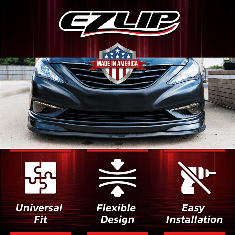 EZ Lip Front Splitter – 1-inch Universal Fit Spoiler Car Accessory to  Protect and Customize Your Ride