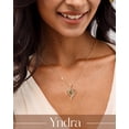 thumbnail image 2 of Yndra 18k Gold Plated Heart Necklace for Women,S925 Sterling Silver August Peridot Birthstone Crown Pendant Necklace,Jewelry Gift for Her Wife Mom Girlfriend,Birthday Mother’s Day Gift, 2 of 11