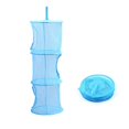 thumbnail image 4 of Dalazy Cylindrical Multi Layers Hanging Storage Bag Clothing Nylon Mesh Storage Basket Organizer, 4 of 6