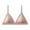 Pink, variant on Womens Lace Bra No Underwire Plunge Triangle Bralettes Sheer Bras Comfortable Soft Support Wireless Bralette Everyday Bra Pink Size L