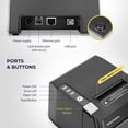 thumbnail image 4 of Impresora térmica de recibos Volcora 80 mm USB/Ethernet POS negra, 4 of 7