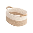 thumbnail image 3 of Household Cotton Rope Basket Easy to Clean for Magazines Shoes 33cmx24cmx18cm, 3 of 7