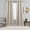 Beige, variant on Sheetsnthings Virginia 37-Inch Wide x 63-Inch Long, Triple Weave Blackout Rod Pocket Tie-Up Shade for Small Window, Kitchen or Bathroom Balloon Blind, Beige