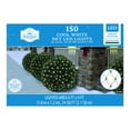 150Count Cool White LED Net Christmas Lights with Green Wire, 24 Sq. Ft., Holiday Time