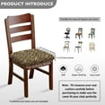 thumbnail image 5 of Leopard Print Square Chair Cushion Cover for Dining Office Stain Resistant Chair Seat Slipcover Home Chair Accessories Stylish Upholstered Chair Seat Covers, 5 of 5