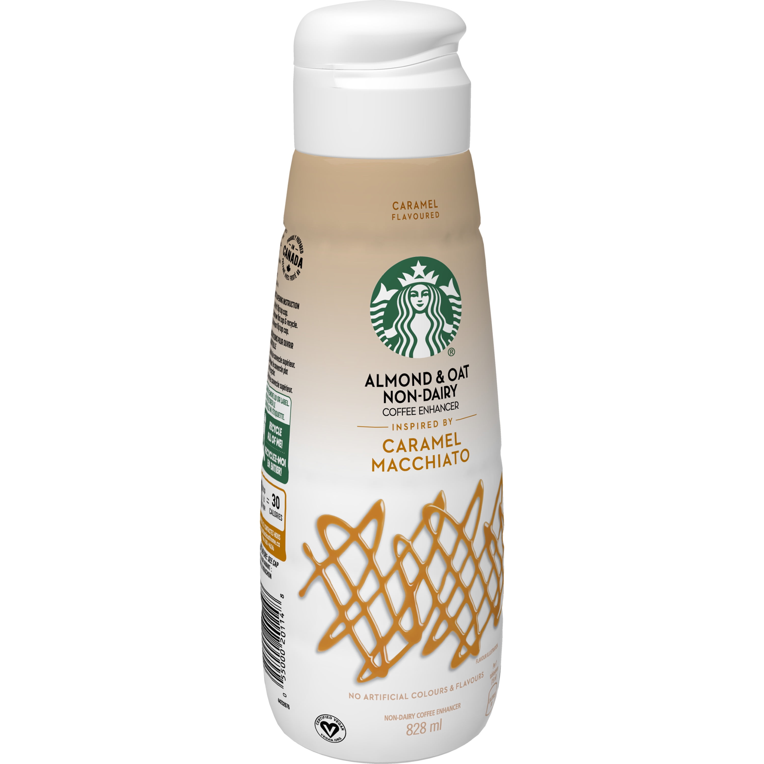 Starbucks Almond And Oat Non Dairy Caramel Macchiato Coffee Enhancer, 0.8 L