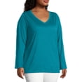 thumbnail image 5 of Just My Size Womne's Plus Size Lightweight Bell Sleeve Top, 5 of 6