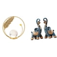 thumbnail image 1 of Estatua de bola de cristal,Estatuas de bolas de cristal para decoración del hogar,escritorio interior,Figura de elefante,Figuras de elefantes,estatuas,adornos de animales,Escultura, 1 of 8