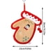 thumbnail image 3 of Christmas Hand Towel Cute Santa Tree Glove Snowman Deer Ultra Soft Thick Fleece Hanging Loop Drying Super, 3 of 6