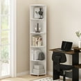 thumbnail image 2 of Furinno Econ 5-Tier Corner Shelf Bookcase, Bookshelf, White, 2 of 6