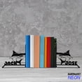 thumbnail image 2 of Handmadetneonsign Hammerhead Shark Metal Bookends, Shark Name Bookend, Sea Animal Table Bookshelf Decor 80296, 2 of 4
