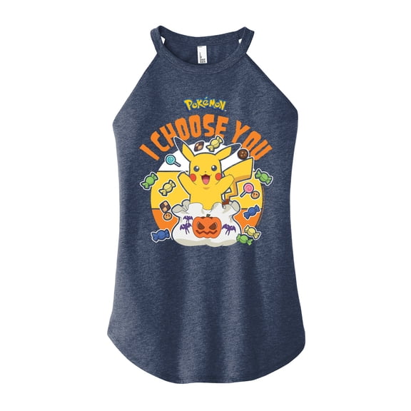 Pokémon - Candy I Choose You - Juniors High Neck Tank Top