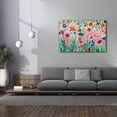 thumbnail image 4 of Epic Graffiti 'Garden Party2 by Noemi Ibarz, Canvas Wall Art, 60"x40", 4 of 8