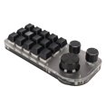 thumbnail image 3 of USB Mini 15 Key Keypad with 3 Knobs Type C Wired Bluetooth 2.4G Wireless Three Connection Modes DIY Programmable Keyboard, 3 of 14