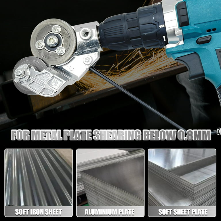 Electric Drill Plate Cutter Sheet Metal Nibbler Precise Cutting