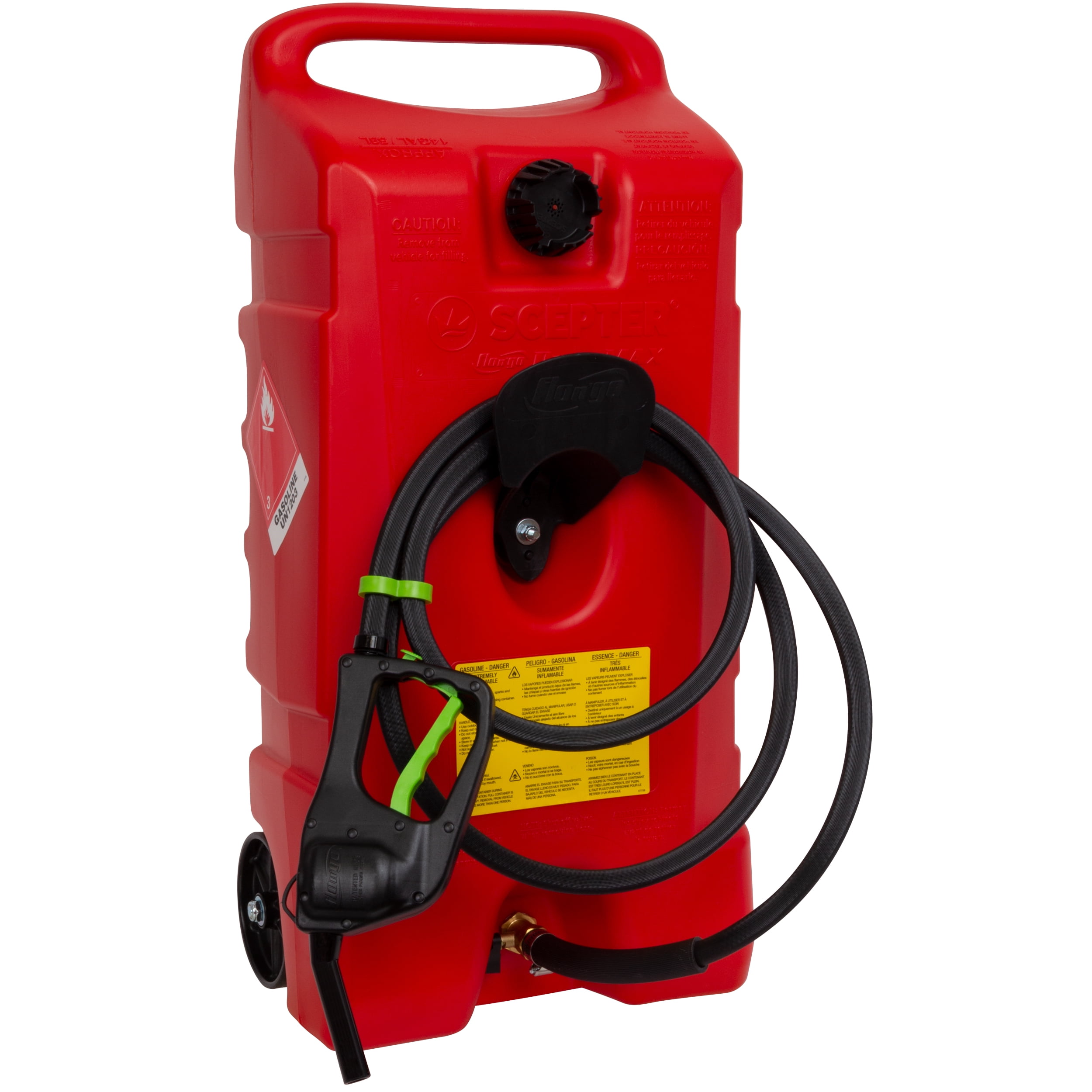 Scepter, Flo N Go Duramax Gas Can, 14 Gallon, with Siphon Pump
