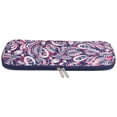 thumbnail image 2 of Bolsa de ganchillo de tela Oxford, aguja de palo largo, herramienta de costura, almacenamiento, accesorios para tejer, funda púrpura, 2 of 12