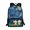 Salamander Starry Sky Pattern, variant on Uourmeti 4th of July School Backpack Bookbag Featuring Patriotic Eagle Floral Design - for Student Daily Travel and Outdoor Use