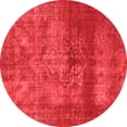 thumbnail image 1 of Ahgly Company Indoor Round Persian Red Bohemian Area Rugs, 4' Round, 1 of 4