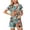 A-Orange202, variant on XIAONU Women's Cute Cat Print Pajama Set Short Sleeve Notch Collar Casual Sleepwear Button Front Short Set