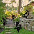 thumbnail image 2 of Estatuas de gato para jardín, paquete de 4, repelentes de pájaros, silueta de gato negro, estatuas decorativas para exteriores, estacas de animales para decoración de patio y adornos de, 2 of 8