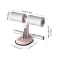 thumbnail image 3 of Sit-Up Assist Bar Metal Abdominal Exerciser sit up trainer Home Sit-Up Assist Core Workout Trainer Equipment, Gray, 3 of 6