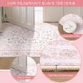 thumbnail image 4 of Wonnitar 2'x 6' Pink Floral Runner Rug for Hallway - Washable Rug Cute Girl Boho Print, Foldable Low Pile Non-Slip Floor Mat for Nursery, Kids Playroom, Entryway & Kitchen, 4 of 9