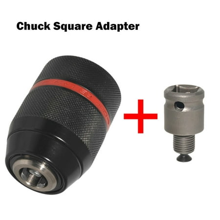 

Suyin Metal Heavy Duty 1/2-20Unf 13mm Drill Chuck Hex Shank/Sds/Socket Square Adaptor