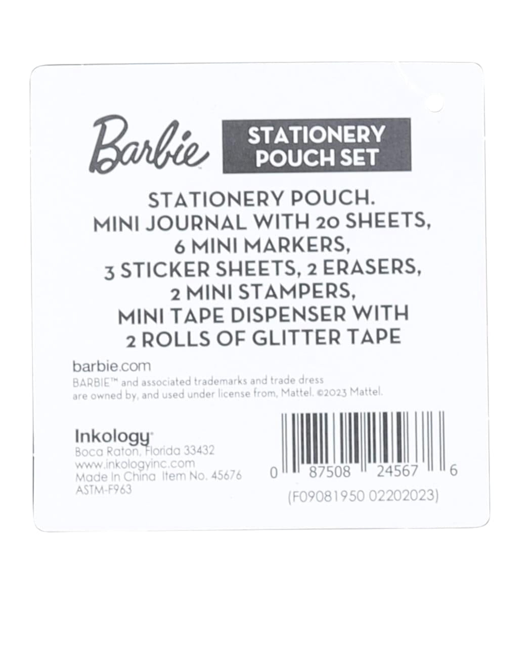Barbie Stationery Pouch Set Pencil Cases