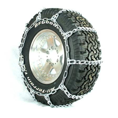 Titan HD Mud Service Light Truck Link Tire Chains OffRoad Mud 8mm 285/75-16 / (Best Snow Tires For Pickup Trucks)
