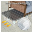 thumbnail image 4 of Clear Storage Boxes with Wheels, 40L Underbed Storage Containers - 3 Pack, 4 of 7