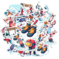 thumbnail image 2 of Cartoon Ski Winter Theme Stickers, Waterproof Ski Winter Theme Sticker for Water Bottle Laptop Phone Cases Planner Skateboard Luggage Helmet Party Favor Decor, Ideal for Adults Teens Teacher Rewards, 2 of 9