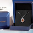 thumbnail image 6 of Gem Stone King 14K White Gold Ecstasy Mystic Topaz and White Zirconia Pendant Necklace for Women (1.90 Cttw, Gemstone Birthstone, Oval 8X6MM, with 18 inch Chain), 6 of 6