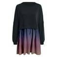 thumbnail image 4 of TJAZFJPA Robe Tropicale Mode Femmes Robe Chandail en Molleton Surdimensionnée Manches Longues Col Rond Pull Tops Coupe Décontractée Chandails en Molleton Mini Robe Longue Robes de Grossesse, 4 of 4
