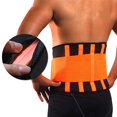 thumbnail image 2 of Waist Trimmer Lumbar Back Support Fitness Weightlifting Belt Adjustable Abdominal Elastic Waist Trainer Improve Posture (Color : Pink, Size : XX-Large), 2 of 7