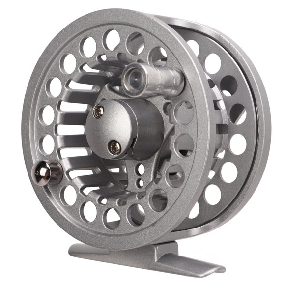 Fly Fishing Reel, Silver 3/4 Fly Reel Hard Anodized for Freshwater