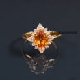 thumbnail image 4 of Citrine Engagement Ring,Promise Oval Cut Ring,November Birthstone Silver Gold Wedding Gift, 4 of 4