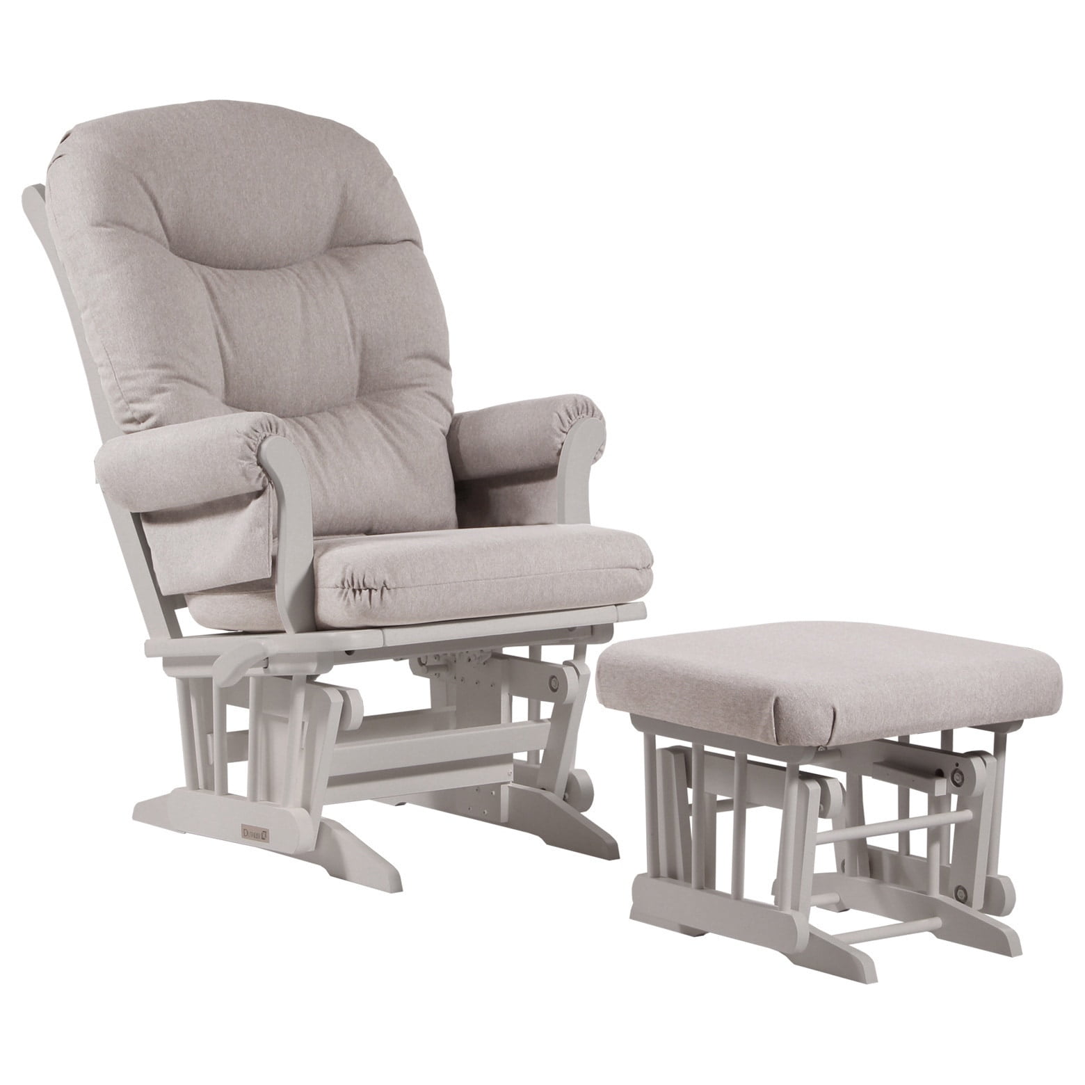 dutailier sleigh glider with nursing ottoman