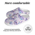 thumbnail image 6 of Fotbe white Skull crystal flower Pattern Women's Fuzzy Curly Fur Memory Foam Loafer Slippers Indoor Outdoor Slippers Winter Home Shoes-39/40, 6 of 7