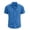 B Light Blue, variant on Paiwinds Men's Linen Short Sleeve Shirt Casual Button Down Collar Shirt Solid Color Lightweight Summer Beach Shirts for Men