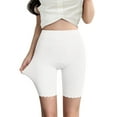 thumbnail image 3 of Leey-World Safety Shorts for Women Women's Cotton Boy Shorts Underwear Anti Chafing Soft Biker Short Plus Boy Shorts Panties White,M, 3 of 9