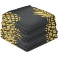 thumbnail image 4 of Dreamtimes Pineapple on Black Kitchen Towels, 18 x 28 Inch Super Soft and Absorbent Dish Cloths for Washing Dishes, 4 PCS Reusable Multi-Purpose Microfiber Hand Towels for Kitchen, 4 of 7