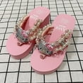 thumbnail image 5 of Sanrio Y2k Hello Kitty - Sandalias tipo chanclas suaves para playa, zapatos tipo chanclas para mujer, lindas zapatillas casuales de plataforma alta, zapatillas de verano para mujer, 5 of 5