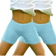 thumbnail image 2 of Dezsed 2 Pack Girls Bike Shorts Cartwheel Shorts for Girls Toddler Under Dress Dance Short Kids Summer Athletic Everyday Clothes Soft 12-14 Years Sky Blue, 2 of 5