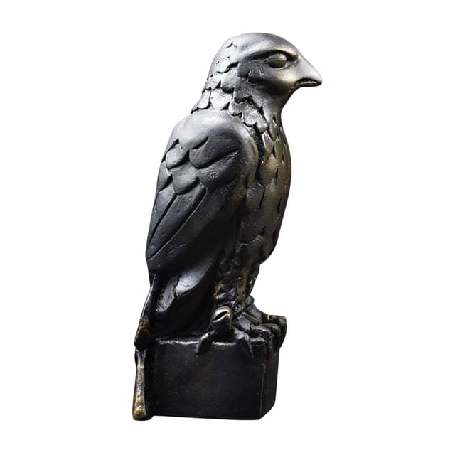 Figurilla de águila Escultura de estatua de águila de resina, decoración de de animales artísticos, accesorios para fotografía, sala de , TV, estantería, Magideal Figurilla de águila