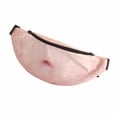 thumbnail image 4 of Riñonera de piel sintética con impresión 3D Dadbod, resistente a la suciedad, impermeable, ajustable y divertida., 4 of 12