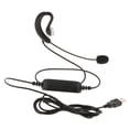 thumbnail image 2 of lionlar USB Monaural Headset, Hands- Call Center Headphone with Volume Mute for Desk, 2 of 9